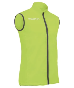 Budget 😍 Course A Pied Homme Macron Veste Coupe-vent Sans Manche Macron Larry JAUNE 🔔