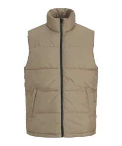 Le moins cher 🛒 Mode Homme Jack And Jones Doudoune Sans Manche Beige Homme Jack And Jones Paul BEIGE ✔️