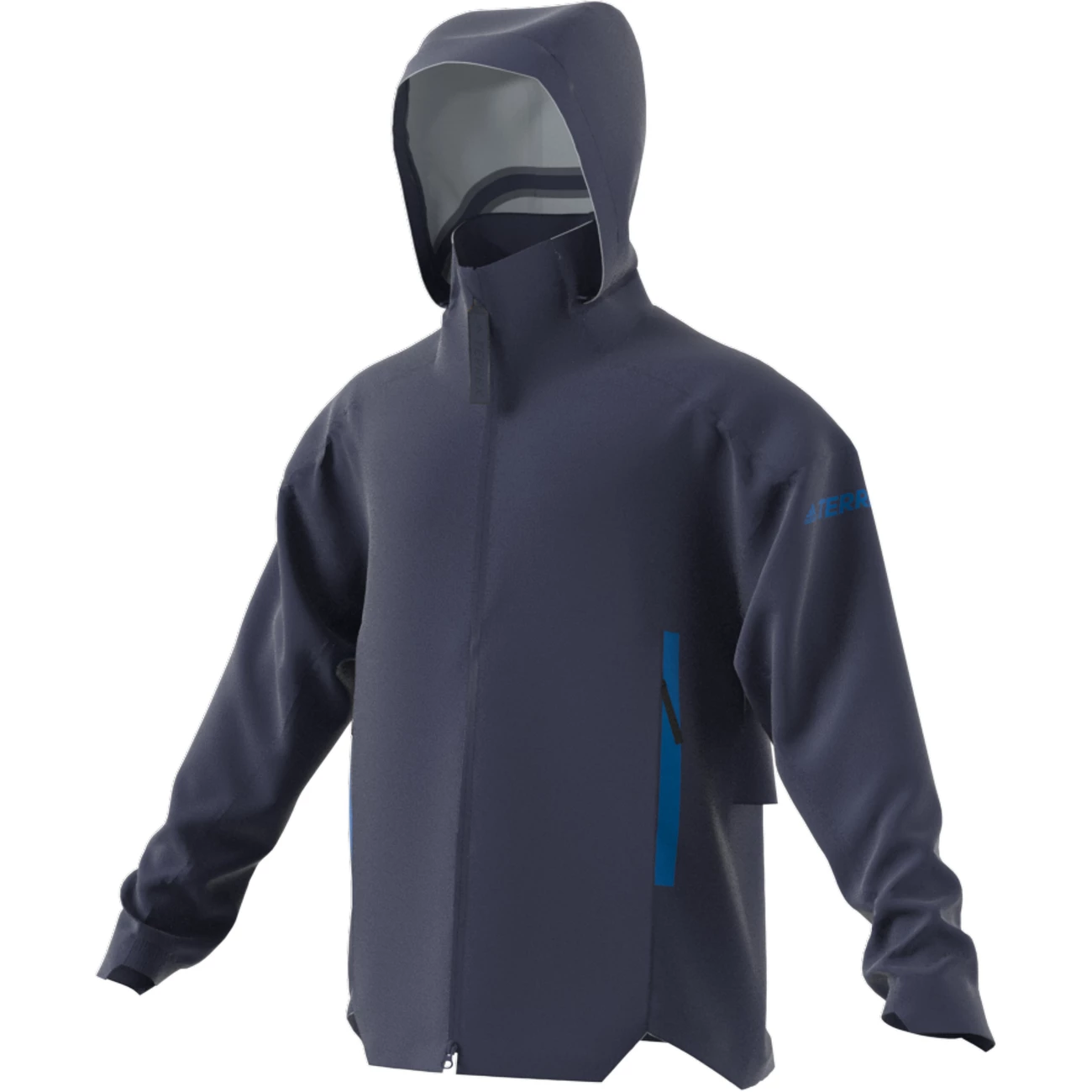 Remise 👍 Randonnee Pedestre Homme Adidas Veste Imperméable Adidas Terrex Ct Myshelter BLEU ✨ 2 Remise 👍 Randonnee Pedestre Homme Adidas Veste Imperméable Adidas Terrex Ct Myshelter BLEU ✨ – Image 2