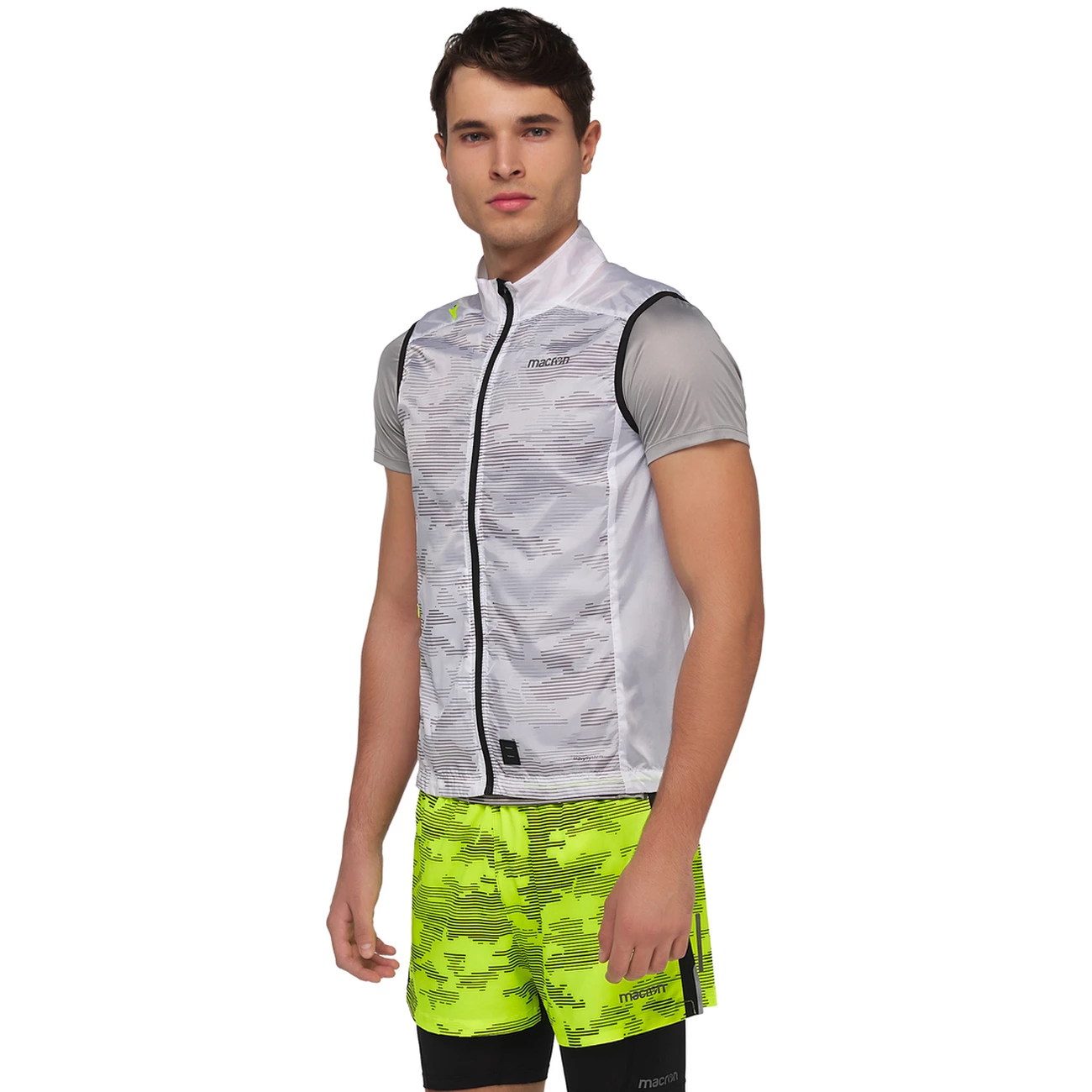 Grosses soldes 👍 Course A Pied Homme Macron Coupe-vent Macron Sbj Chinook Mitch Printed BLANC 🎉 6 Grosses soldes 👍 Course A Pied Homme Macron Coupe-vent Macron Sbj Chinook Mitch Printed BLANC 🎉 – Image 6