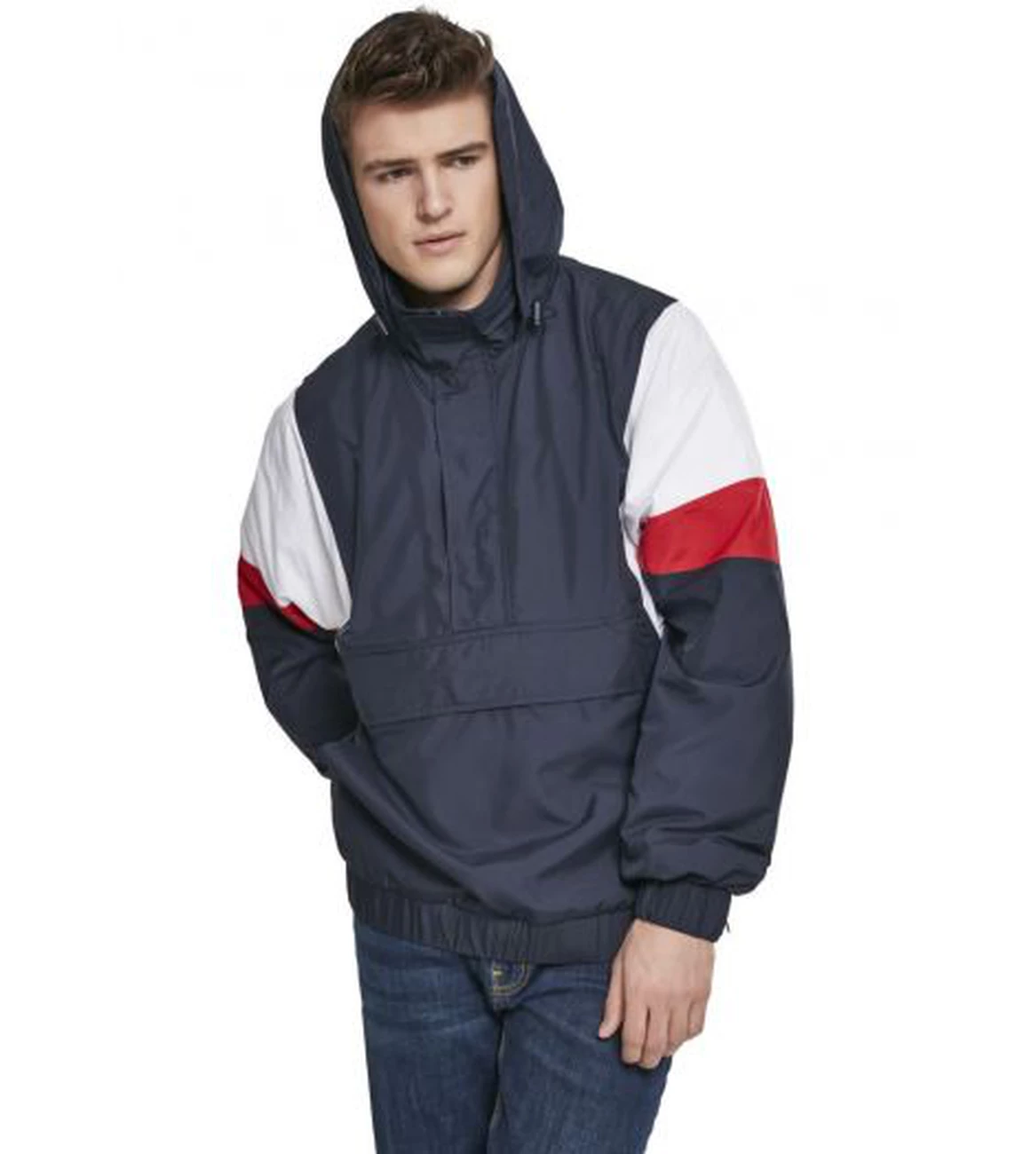 Tout neuf 🔔 Mode- Lifestyle Homme Urban Classics Parka Urban Classic Light 3-tone Pull Over BLEU ❤️ 1 Tout neuf 🔔 Mode- Lifestyle Homme Urban Classics Parka Urban Classic Light 3-tone Pull Over BLEU ❤️