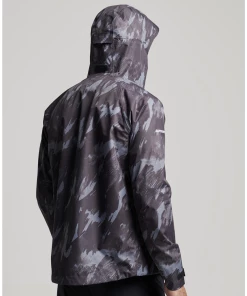 Remise 😀 Mode- Lifestyle Homme Superdry Veste Imperméable Superdry GRIS 🧨