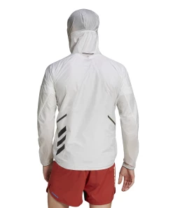 Vente flash 🛒 Course A Pied Homme Adidas Veste Imperméable Adidas Terrex Agravic Windweave BLANC 😍