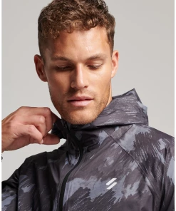 Remise 😀 Mode- Lifestyle Homme Superdry Veste Imperméable Superdry GRIS 🧨 -THE NORTH FACE Shop 27bfa666641f4036949f0d261ca9b2c1