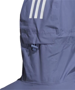 De gros 🤩 Randonnee Pedestre Homme Adidas Veste Adidas Bsc 3-stripes Rain.rdy VIOLET ❤️