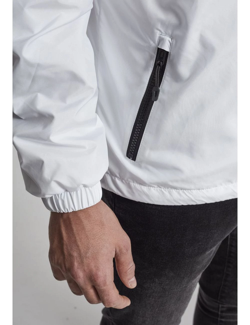 Coupon ⭐ Mode Homme Urban Classics Coupe-vent Zippé Bicolore NOIR 👍 2 Coupon ⭐ Mode Homme Urban Classics Coupe-vent Zippé Bicolore NOIR 👍 – Image 2