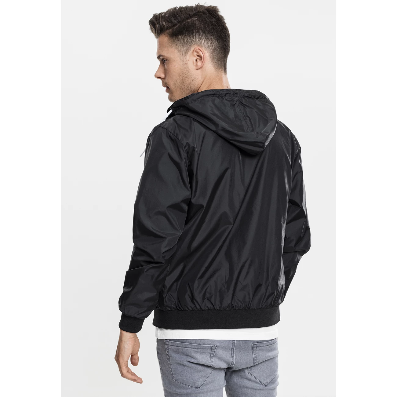 De gros ✨ Mode- Lifestyle Homme Urban Classics Coupe Vent Urban Classic Contrat Basic 2.0 NOIR ⌛ 4 De gros ✨ Mode- Lifestyle Homme Urban Classics Coupe Vent Urban Classic Contrat Basic 2.0 NOIR ⌛ – Image 4
