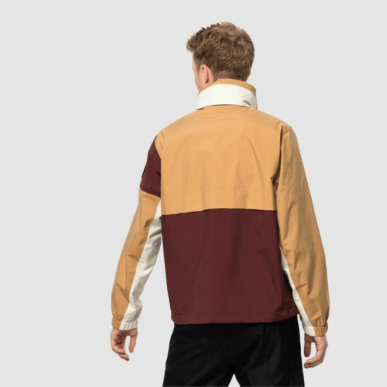 Nouveau 🔔 Randonnee Pedestre Homme Jack Wolfskin Veste Imperméable Jack Wolfskin 365 Fearless Overhead ROUGE 🛒 4 Nouveau 🔔 Randonnee Pedestre Homme Jack Wolfskin Veste Imperméable Jack Wolfskin 365 Fearless Overhead ROUGE 🛒 – Image 4