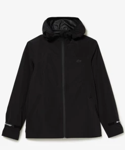 Sortie 🧨 Mode Homme Lacoste Coupe-vent Homme Lacoste Sport En Taffetas Imperméable NOIR 👏