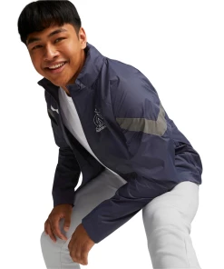 Meilleure affaire 🔥 Football Homme Puma Veste Imperméable Om 2022/23 BLEU 😍