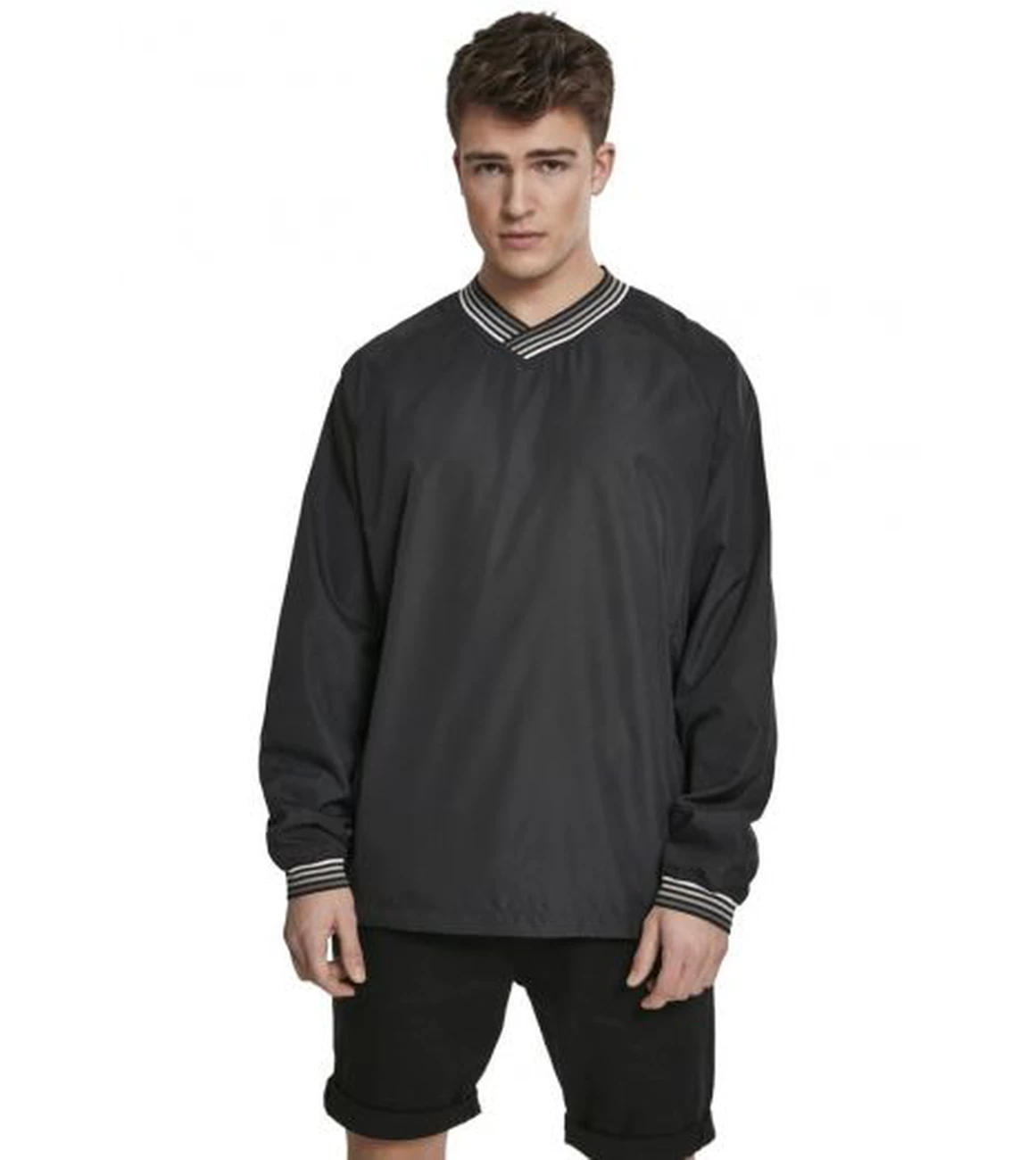 Coupon 🛒 Mode- Lifestyle Homme Urban Classics Parka Urban Classic Warm Up Pull Over NOIR 😍 2 Coupon 🛒 Mode- Lifestyle Homme Urban Classics Parka Urban Classic Warm Up Pull Over NOIR 😍 – Image 2