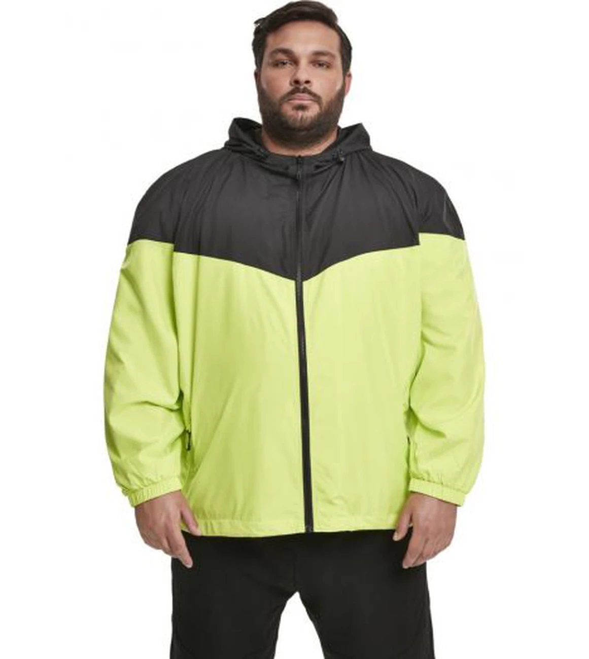 Offres 🔥 Mode- Lifestyle Homme Urban Classics Coupe Vent Urban Classic 2-tone NOIR 😍 2 Offres 🔥 Mode- Lifestyle Homme Urban Classics Coupe Vent Urban Classic 2-tone NOIR 😍 – Image 2