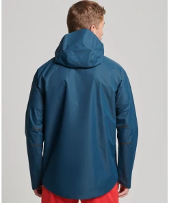 Nouveau 😀 Mode- Lifestyle Homme Superdry Veste Imperméable Superdry BLEU ⌛