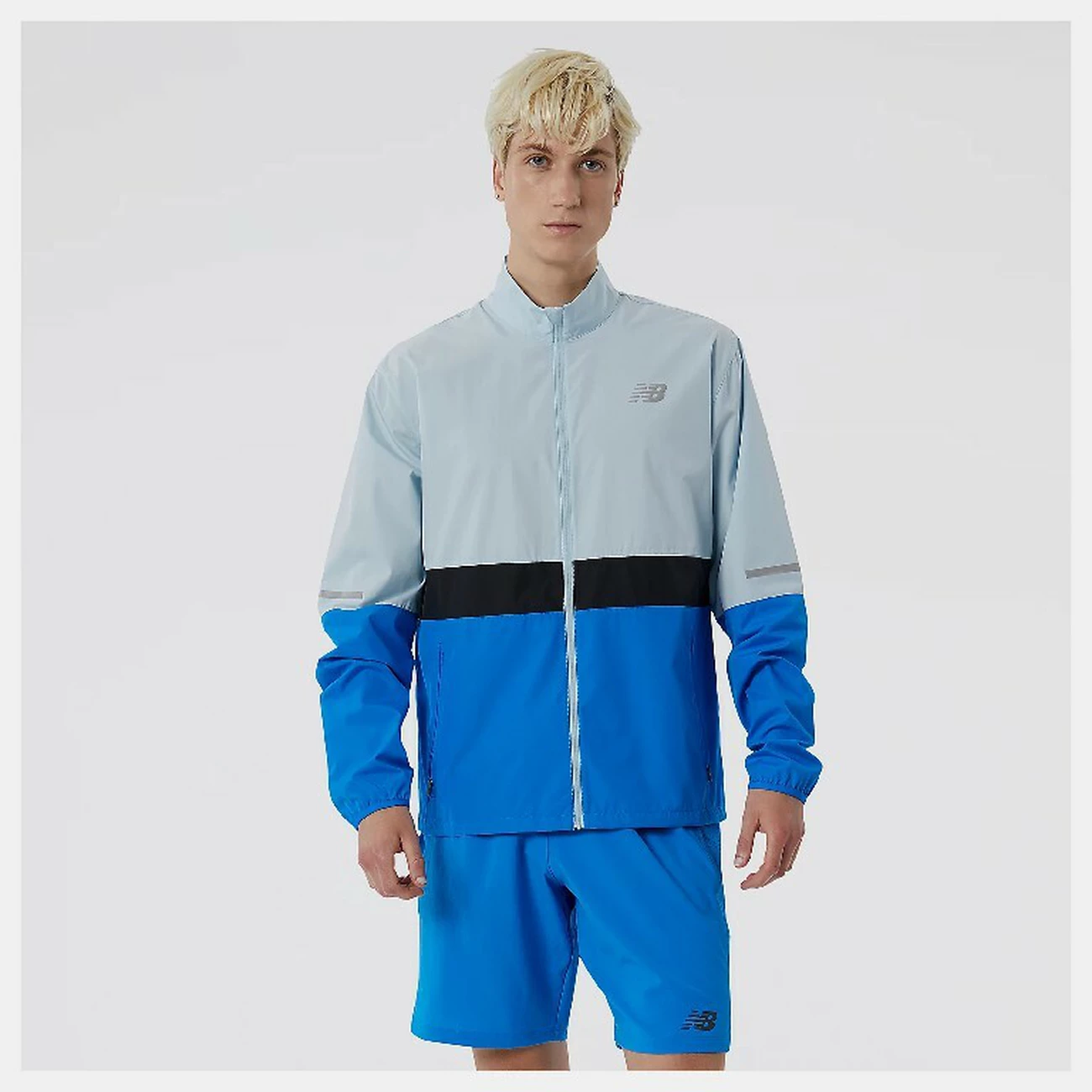 Bon marché 😀 Mode- Lifestyle Homme New Balance Coupe Vent New Balance Accelerate BLEU 🛒 4 Bon marché 😀 Mode- Lifestyle Homme New Balance Coupe Vent New Balance Accelerate BLEU 🛒 – Image 4