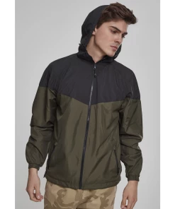 Remise 🛒 Mode- Lifestyle Homme Urban Classics Coupe Vent Urban Classic 2-tone NOIR ⌛