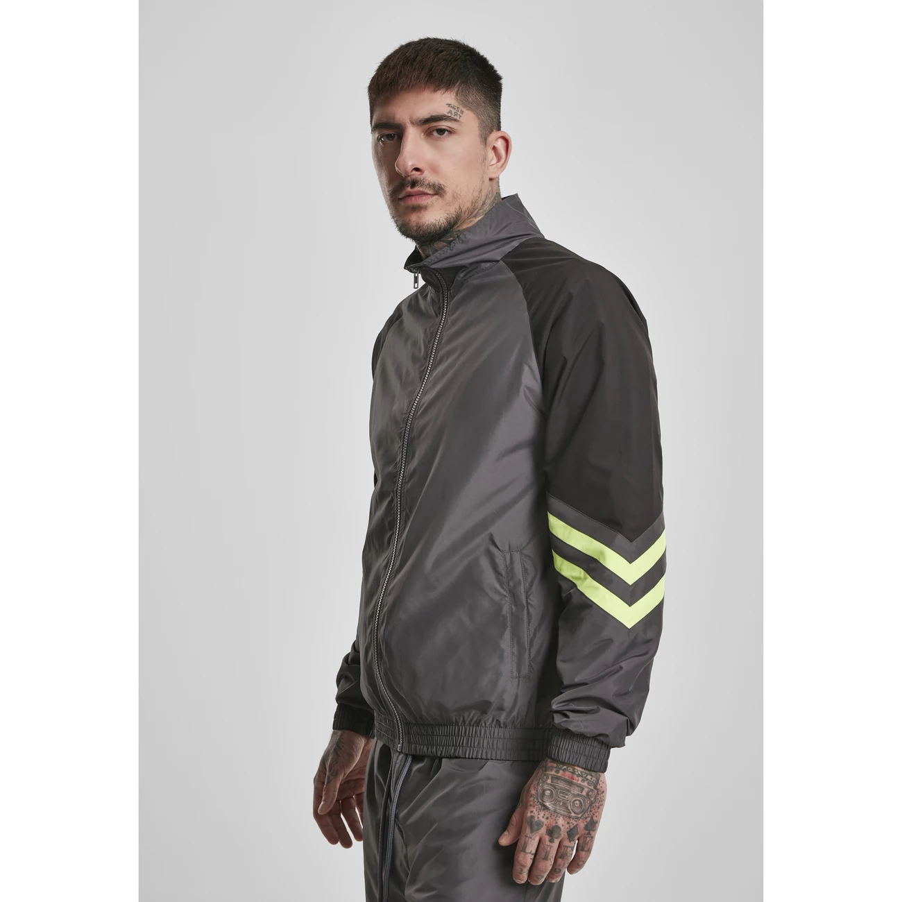 Coupon 🤩 Multisport Homme Urban Classics Veste Urban Classic Block NOIR 🎉 3 Coupon 🤩 Multisport Homme Urban Classics Veste Urban Classic Block NOIR 🎉 – Image 3