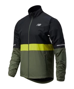 Le moins cher 😍 Mode- Lifestyle Homme New Balance Coupe Vent New Balance Accelerate Protect VERT 🌟