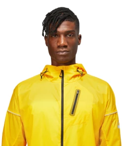Nouveau 💯 Course A Pied Homme Asics Veste Asics Fujitrail JAUNE 🔥