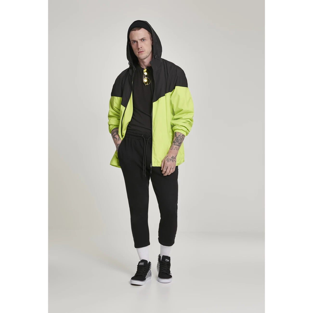 Offres 🔥 Mode- Lifestyle Homme Urban Classics Coupe Vent Urban Classic 2-tone NOIR 😍 6 Offres 🔥 Mode- Lifestyle Homme Urban Classics Coupe Vent Urban Classic 2-tone NOIR 😍 – Image 6