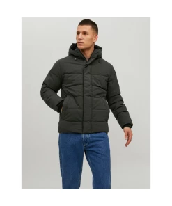 De gros 🥰 Loisirs Homme Jack And Jones Blouson Stretch À Capuche Clean - Jack & Jones - Homme VERT 🔥