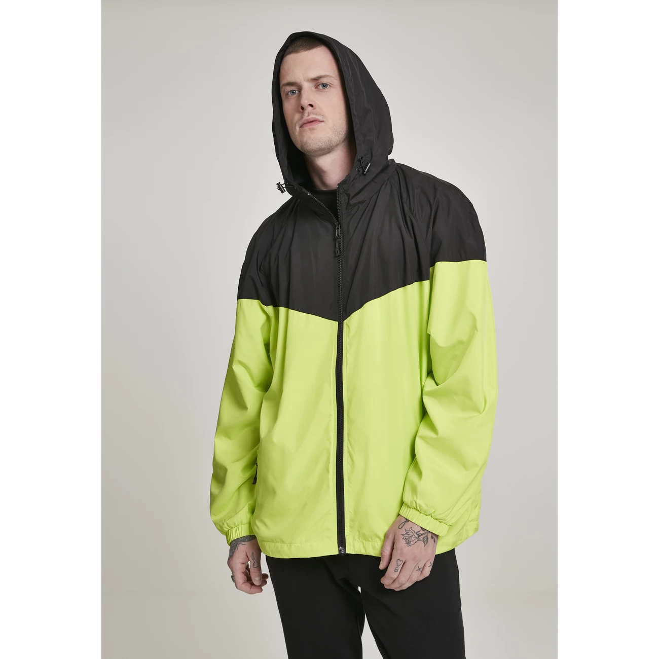 Offres 🔥 Mode- Lifestyle Homme Urban Classics Coupe Vent Urban Classic 2-tone NOIR 😍 3 Offres 🔥 Mode- Lifestyle Homme Urban Classics Coupe Vent Urban Classic 2-tone NOIR 😍 – Image 3