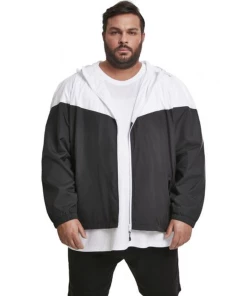 Le moins cher 👍 Mode- Lifestyle Homme Urban Classics Coupe Vent Urban Classic 2-tone BLANC 🧨