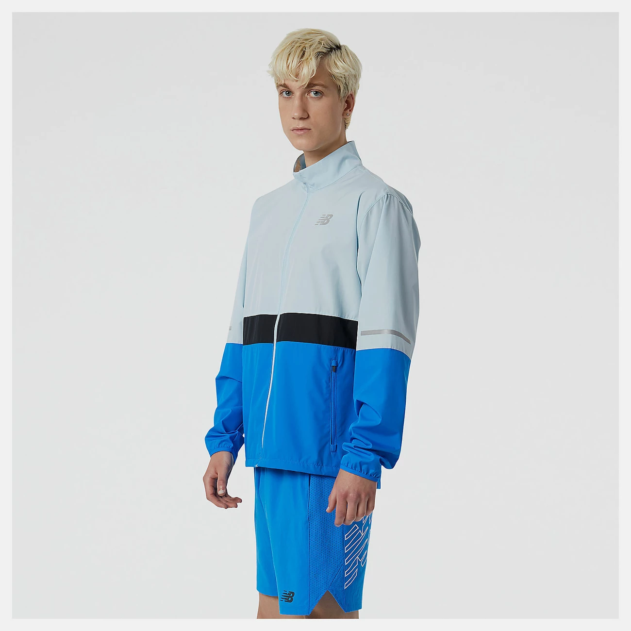 Bon marché 😀 Mode- Lifestyle Homme New Balance Coupe Vent New Balance Accelerate BLEU 🛒 6 Bon marché 😀 Mode- Lifestyle Homme New Balance Coupe Vent New Balance Accelerate BLEU 🛒 – Image 6