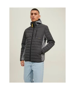 Meilleure vente 😍 Loisirs Homme Jack And Jones Doudoune Bimatière À Capuche Berg - Jack & Jones - Homme GRIS 🤩 -THE NORTH FACE Shop 9c320b38e34a463eb34432a454ba4482