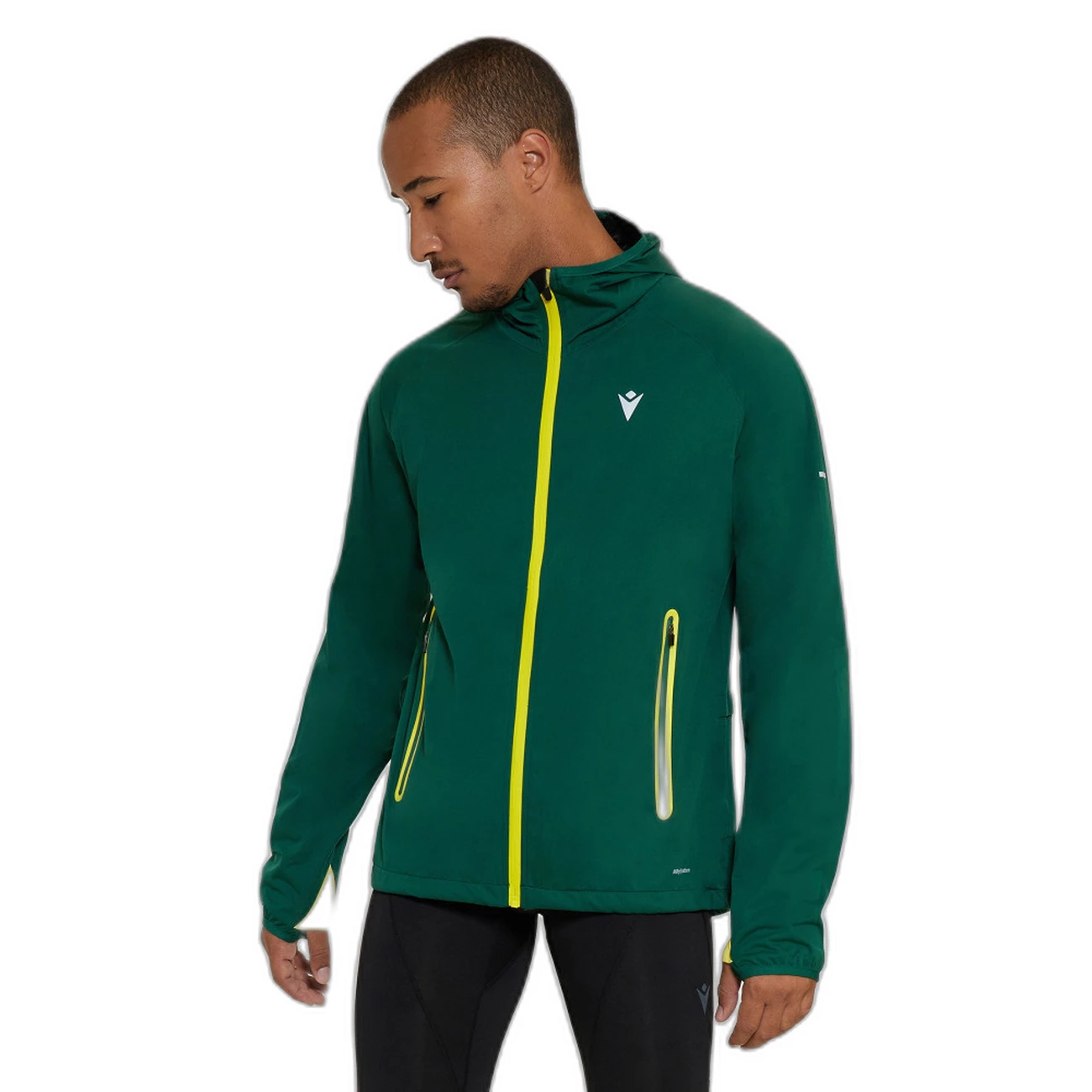 Meilleur prix 😀 Course A Pied Homme Macron Veste Imperméable Macron Fcc Caleb VERT 🎉 3 Meilleur prix 😀 Course A Pied Homme Macron Veste Imperméable Macron Fcc Caleb VERT 🎉 – Image 3