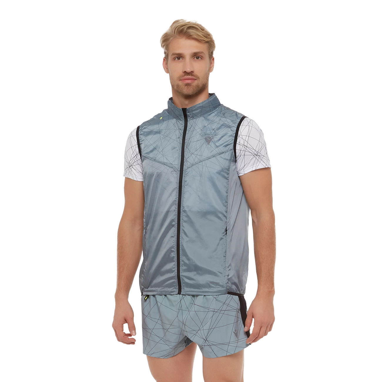 Meilleure vente 🌟 Course A Pied Homme Macron Coupe-vent Sans Manches Macron Running Dennis GRIS 🤩 3 Meilleure vente 🌟 Course A Pied Homme Macron Coupe-vent Sans Manches Macron Running Dennis GRIS 🤩 – Image 3