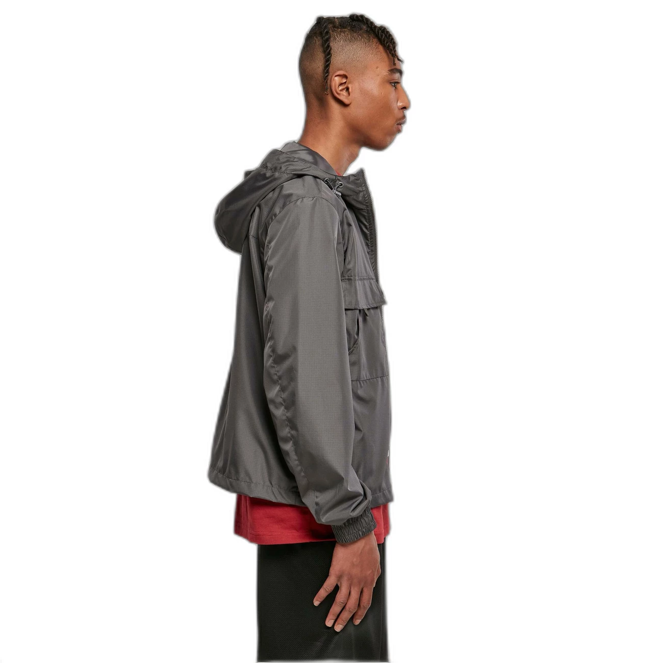 Grosses soldes 😀 Mode- Lifestyle Homme Urban Classics Veste Imperméable D'été Courte Urban Classics NOIR ✨ 6 Grosses soldes 😀 Mode- Lifestyle Homme Urban Classics Veste Imperméable D'été Courte Urban Classics NOIR ✨ – Image 6