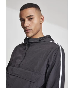 Promo 🤩 Multisport Homme Urban Classics Parka Urban Classic Crinkle Nylon Pull Over NOIR 😍