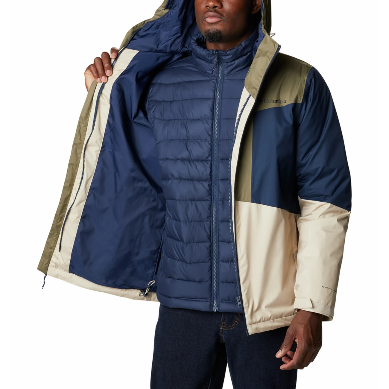 De gros 🔥 Randonnee Pedestre Homme Columbia Veste Imperméable Columbia Wallowa Park Interchange BEIGE 🥰 1 De gros 🔥 Randonnee Pedestre Homme Columbia Veste Imperméable Columbia Wallowa Park Interchange BEIGE 🥰