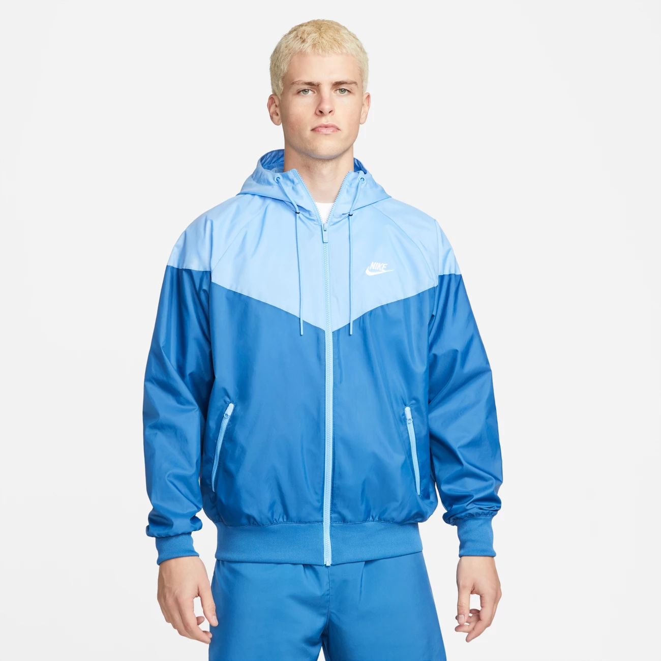 Promo 👏 Mode- Lifestyle Homme Nike Veste De Survêtement Nike Sportswear Heritage Essentials Windrunner BLEU 🥰 3 Promo 👏 Mode- Lifestyle Homme Nike Veste De Survêtement Nike Sportswear Heritage Essentials Windrunner BLEU 🥰 – Image 3