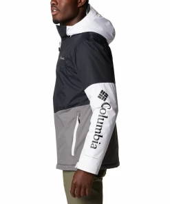 Bon marché 🎉 Randonnee Pedestre Homme Columbia Veste Imperméable Columbia Point Park Insulated NOIR 👍