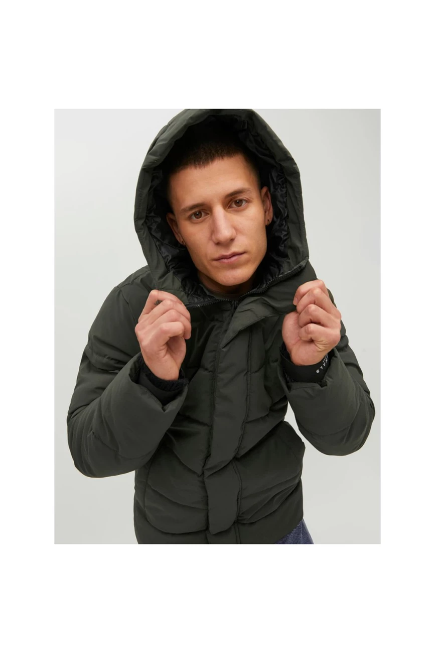 De gros 🥰 Loisirs Homme Jack And Jones Blouson Stretch À Capuche Clean - Jack & Jones - Homme VERT 🔥 4 De gros 🥰 Loisirs Homme Jack And Jones Blouson Stretch À Capuche Clean - Jack & Jones - Homme VERT 🔥 – Image 4