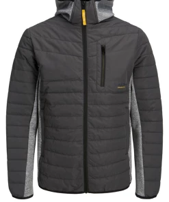 Meilleure vente 😍 Loisirs Homme Jack And Jones Doudoune Bimatière À Capuche Berg - Jack & Jones - Homme GRIS 🤩 -THE NORTH FACE Shop cd8a465cb2ea4fa1a852270f5aa20712