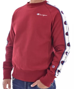 Remise 🛒 Loisirs Homme Champion Pull Manches Longues À Logo - Champion - Homme ROUGE 😀