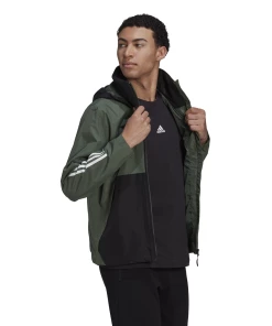 Meilleure vente 🌟 Mode- Lifestyle Homme Adidas Veste Imperméable 3 Bandes Adidas Bsc Rain.rdy VERT 🔥 -THE NORTH FACE Shop d1bb360d8b2545a0a1ffd895b5551d26