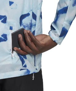 Meilleur prix 🤩 Course A Pied Homme Adidas Veste Imperméable Translucide Adidas Marathon BLEU 🧨