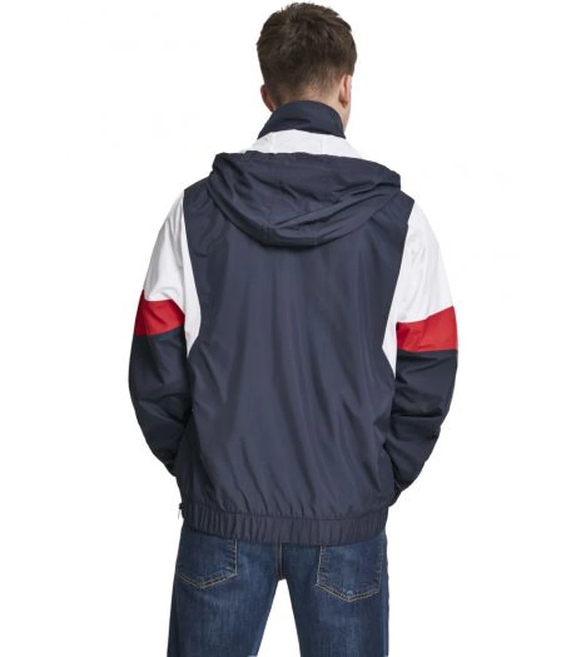 Tout neuf 🔔 Mode- Lifestyle Homme Urban Classics Parka Urban Classic Light 3-tone Pull Over BLEU ❤️ 5 Tout neuf 🔔 Mode- Lifestyle Homme Urban Classics Parka Urban Classic Light 3-tone Pull Over BLEU ❤️ – Image 5