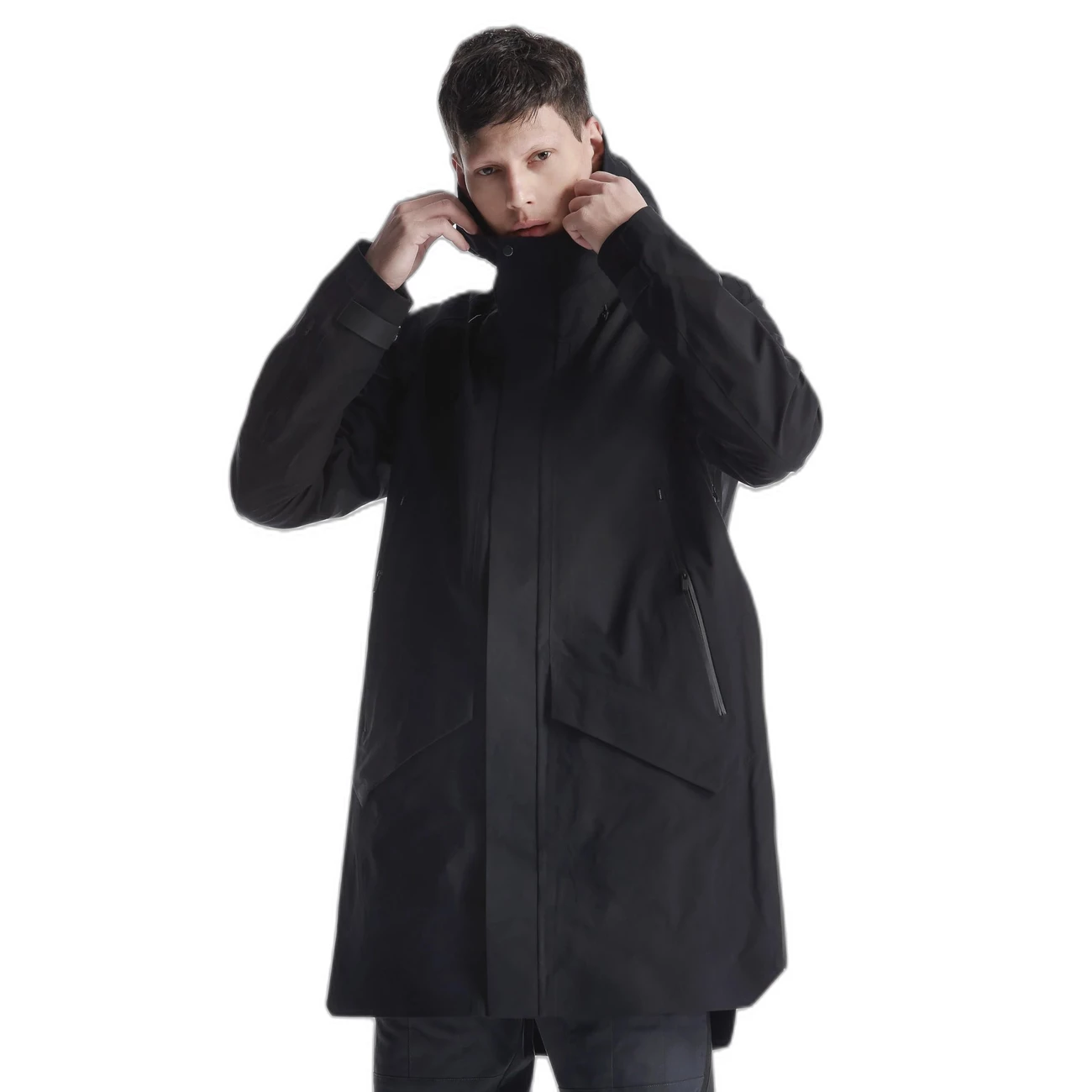 Budget 🎉 Mode- Lifestyle Homme Krakatau Veste Zippée Imperméable Krakatau Mishima NOIR ❤️ 5 Budget 🎉 Mode- Lifestyle Homme Krakatau Veste Zippée Imperméable Krakatau Mishima NOIR ❤️ – Image 5