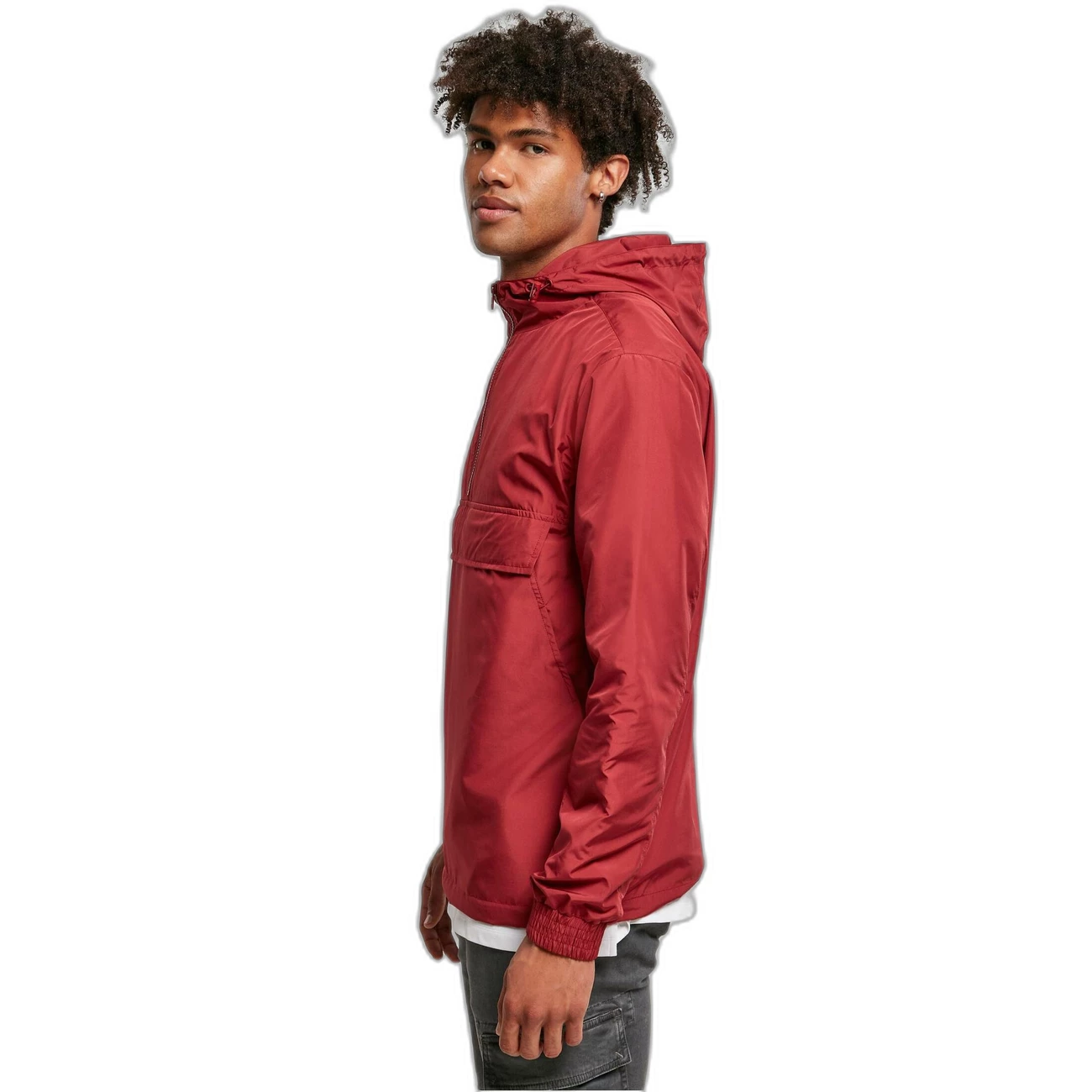 Coupon 😍 Mode- Lifestyle Homme Urban Classics Veste Imperméable Urban Classics Basic ROUGE 🎉 2 Coupon 😍 Mode- Lifestyle Homme Urban Classics Veste Imperméable Urban Classics Basic ROUGE 🎉 – Image 2