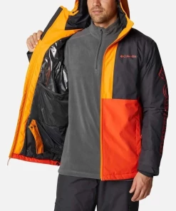 Promo 🤩 Randonnee Pedestre Homme Columbia Veste Imperméable Columbia Timberturner ORANGE 🤩