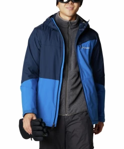 Vente flash 👍 Randonnee Pedestre Homme Columbia Veste Imperméable Columbia Iceberg Point BLEU 😀 -THE NORTH FACE Shop f2c3d012001844d5a300b78152e80b36